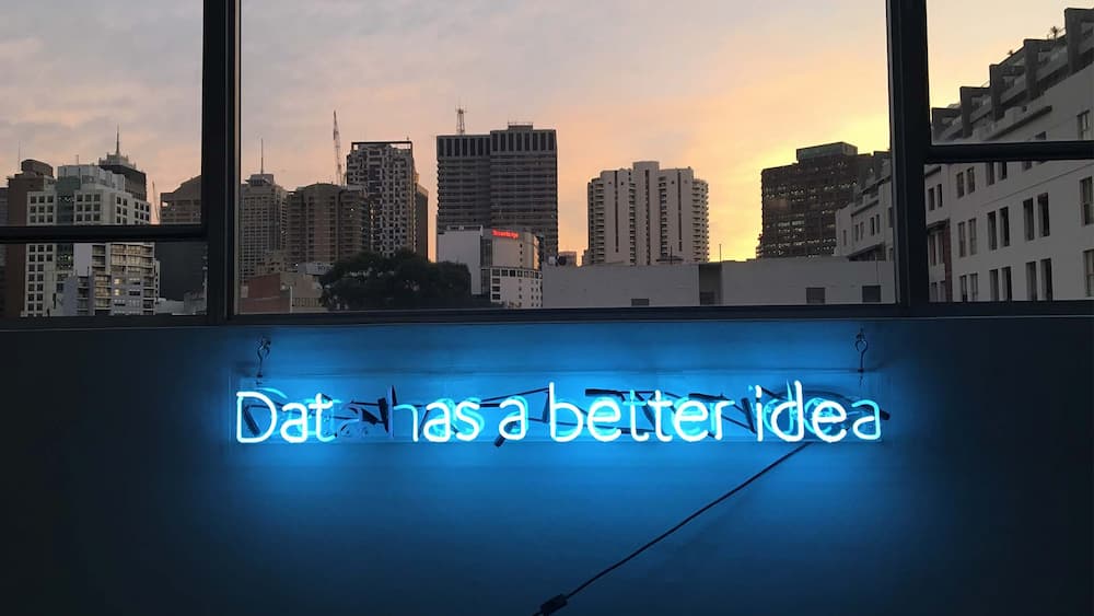 Data Has A Better Idea Neonletters Uitzicht